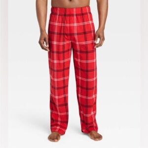 NWT Men’s Wondershop Red and Black Plaid Lounge Pants